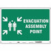 Safety Sign 14 in x 20 in Aluminum
