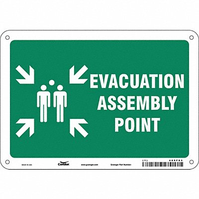 Safety Sign 7 in x 10 in Polyethylene