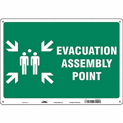 Safety Sign 14 in x 20 in Polyethylene