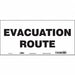 Safety Sign 6 1/2 in x 14 in Vinyl