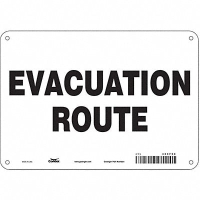 Safety Sign 7 in x 10 in Aluminum