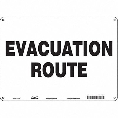 Safety Sign 10 in x 14 in Aluminum