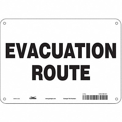 Safety Sign 7 in x 10 in Polyethylene