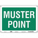 Safety Sign 10 in x 14 in Aluminum