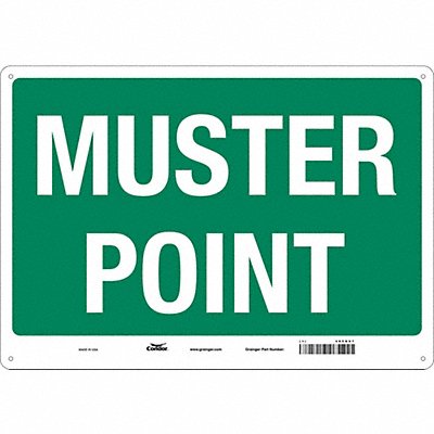 Safety Sign 14 in x 20 in Aluminum