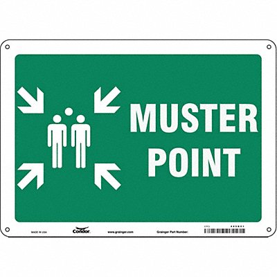 Safety Sign 10 in x 14 in Aluminum