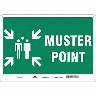 Safety Sign 14 in x 20 in Aluminum