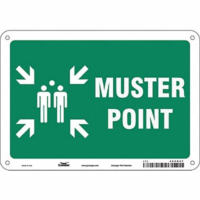 Safety Sign 7 in x 10 in Polyethylene