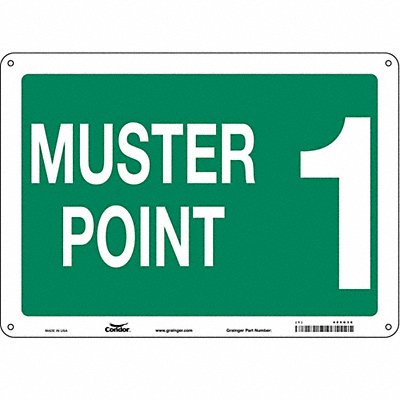 Safety Sign 10 in x 14 in Aluminum
