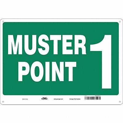 Safety Sign 14 in x 20 in Aluminum