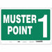Safety Sign 14 in x 20 in Aluminum