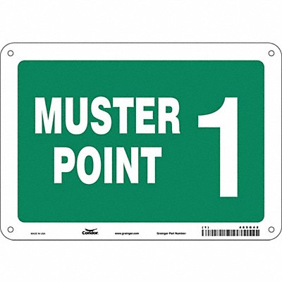 Safety Sign 7 in x 10 in Polyethylene