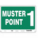 Safety Sign 18 in x 24 in Polyethylene