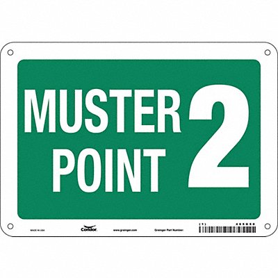 Safety Sign 7 in x 10 in Aluminum