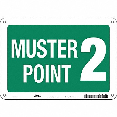 Safety Sign 7 in x 10 in Polyethylene