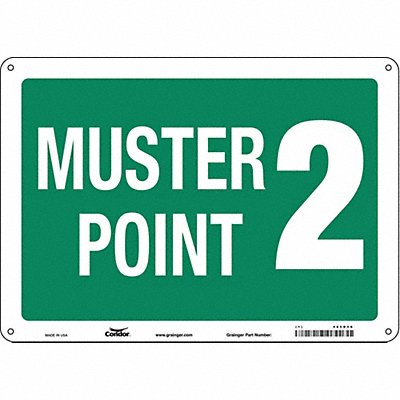 Safety Sign 10 in x 14 in Polyethylene