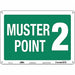 Safety Sign 10 in x 14 in Polyethylene