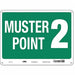 Safety Sign 18 in x 24 in Polyethylene