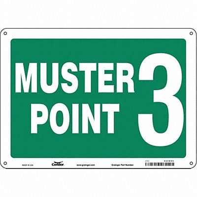 Safety Sign 10 in x 14 in Aluminum