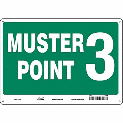 Safety Sign 14 in x 20 in Aluminum