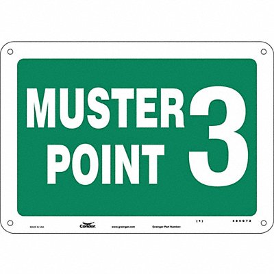 Safety Sign 7 in x 10 in Polyethylene
