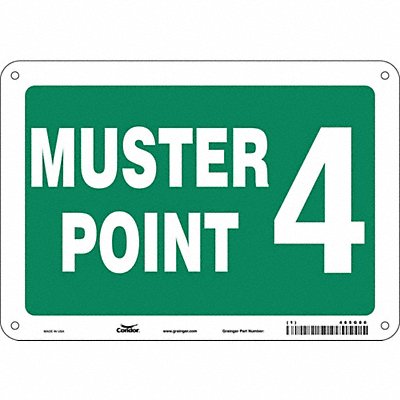 Safety Sign 7 in x 10 in Aluminum