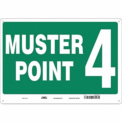 Safety Sign 14 in x 20 in Aluminum