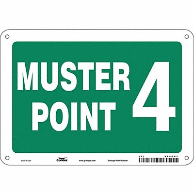 Safety Sign 7 in x 10 in Polyethylene