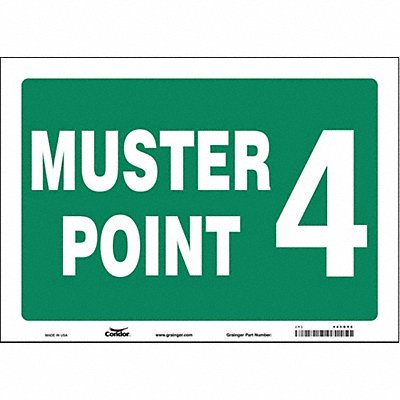 Safety Sign 10 in x 14 in Vinyl