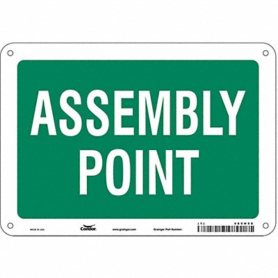 Safety Sign 7 in x 10 in Aluminum