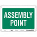 Safety Sign 7 in x 10 in Aluminum