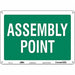 Safety Sign 10 in x 14 in Aluminum