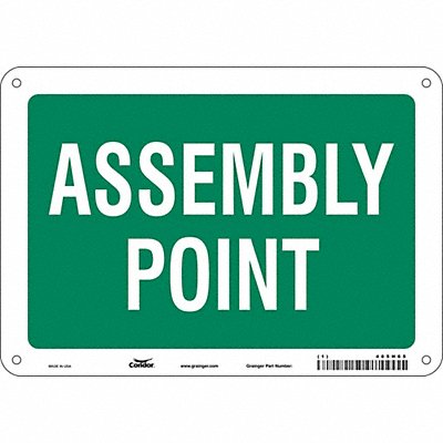 Safety Sign 7 in x 10 in Polyethylene