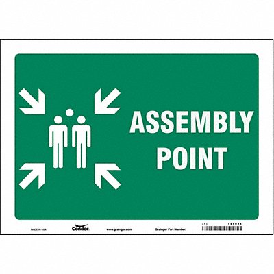 Safety Sign 10 in x 14 in Vinyl