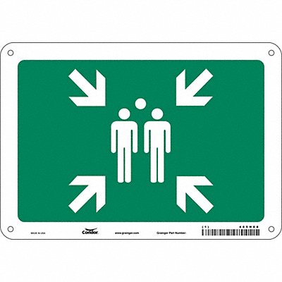 Safety Sign 7 in x 10 in Aluminum