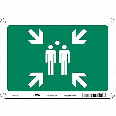 Safety Sign 7 in x 10 in Polyethylene