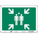 Safety Sign 10 in x 14 in Polyethylene