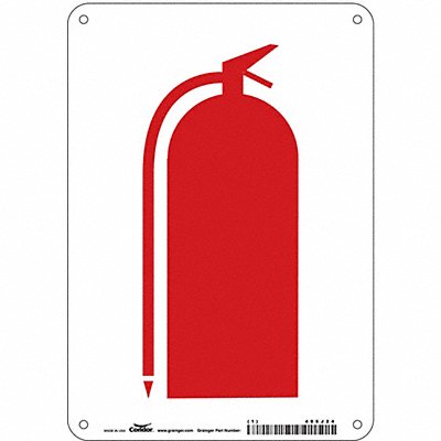 Safety Sign 10 in x 7 in Polyethylene