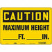 Safety Sign 10 inx14 in Aluminum