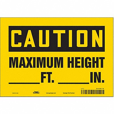 Safety Sign 7 inx10 in Vinyl