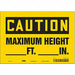 Safety Sign 7 inx10 in Vinyl