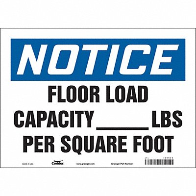 Safety Sign 10 in x 14 in Vinyl