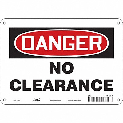 Safety Sign 7 in x 10 in Aluminum