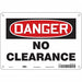 Safety Sign 7 in x 10 in Aluminum