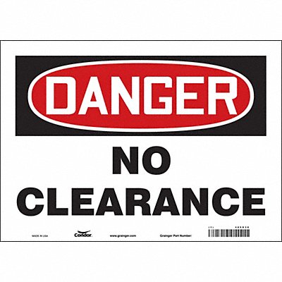 Safety Sign 10 in x 14 in Vinyl