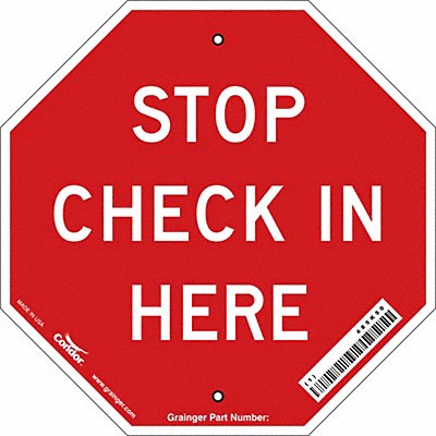 Safety Sign 11 inx11 in Aluminum