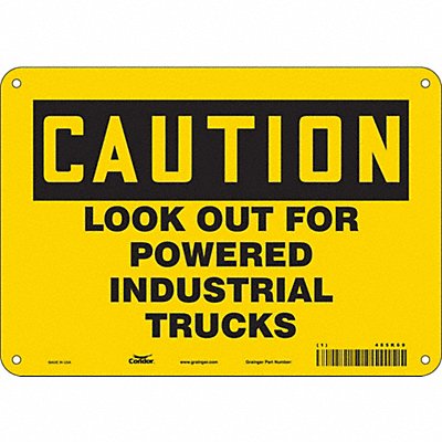 Safety Sign 7 in x 10 in Aluminum