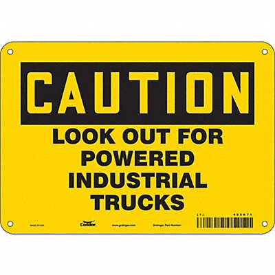 Safety Sign 7 inx10 in Polyethylene