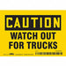 Safety Sign 3.5in x 5in Vinyl