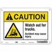 Safety Sign 7 in x 10 in Aluminum